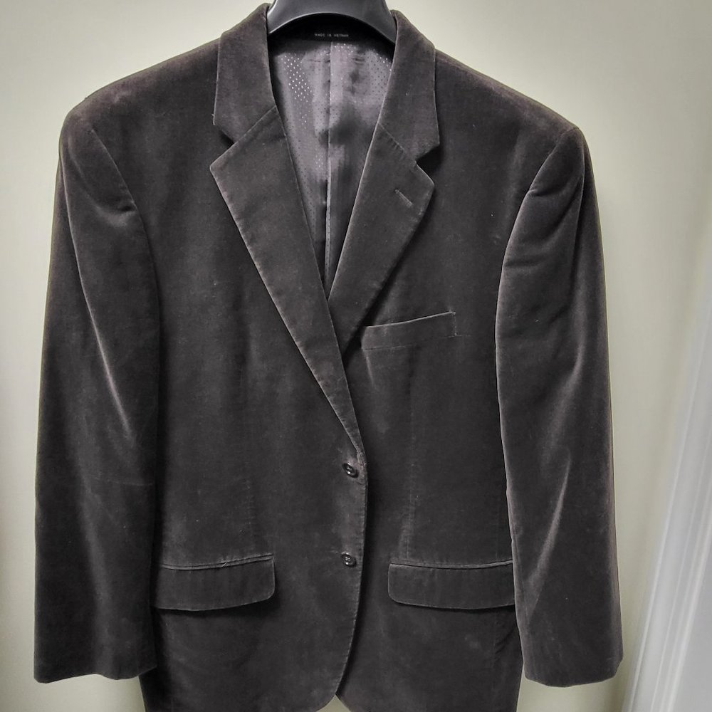 Alfani Velour Dinner Jacket - Gray